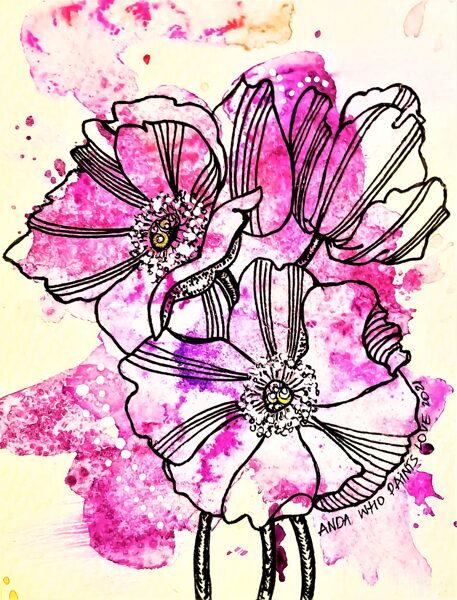 Glezna "Purpura anemones"
