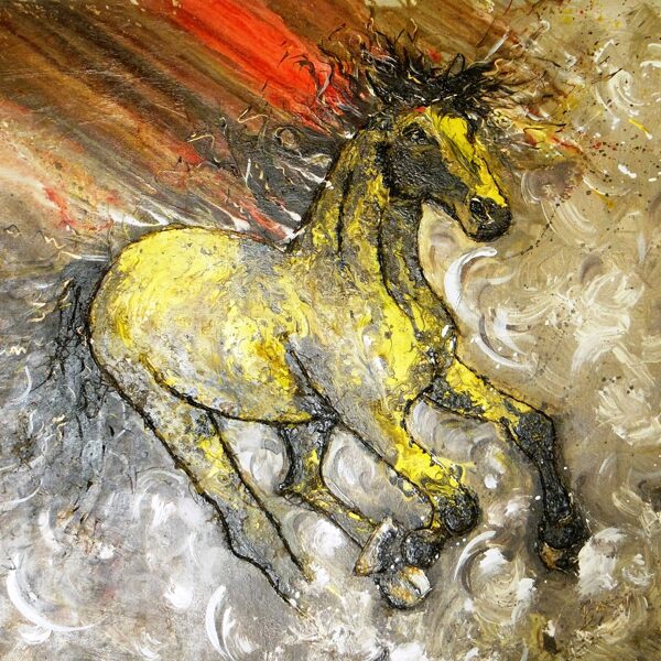 THE FREE SPIRIT - 90*90 cm, mixmedia. EUR 900,-