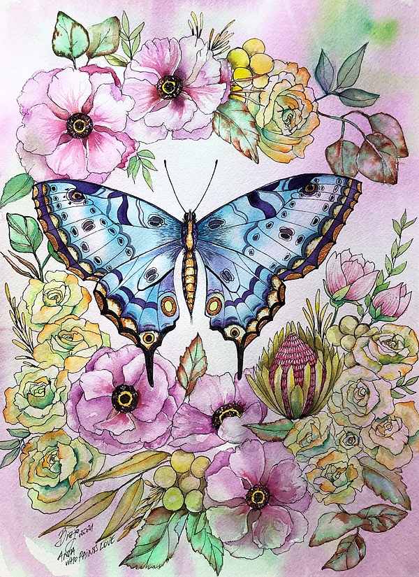 
Gilded Silence I painting I Anda Biezā
&nbsp;32 * 25 cm I watercolor I paper I unframed I 120 €
