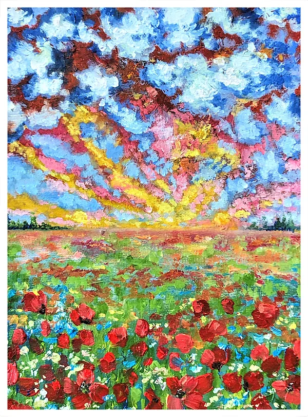 
Meadow of Love I painting I Anda Biezā
&nbsp;24 * 18 cm I oil I unframed I 65 €
