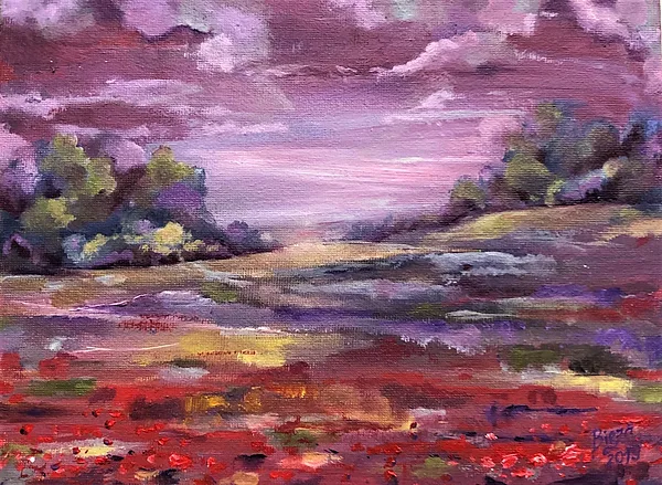 
Purple Night I painting I Anda Biezā
&nbsp;18 * 24 cm I oil I canvas on cardboard I 85 €

