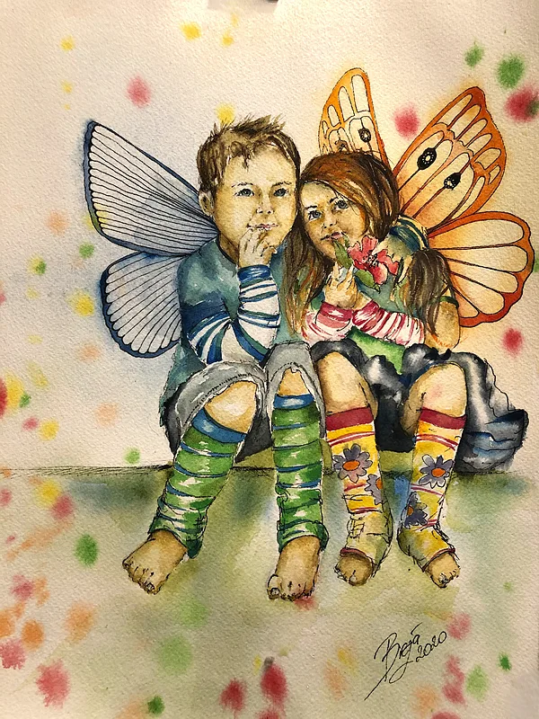 
Butterfly Children I painting I Anda Biezā
&nbsp;38 * 27 cm I watercolor I paper I 120 €
