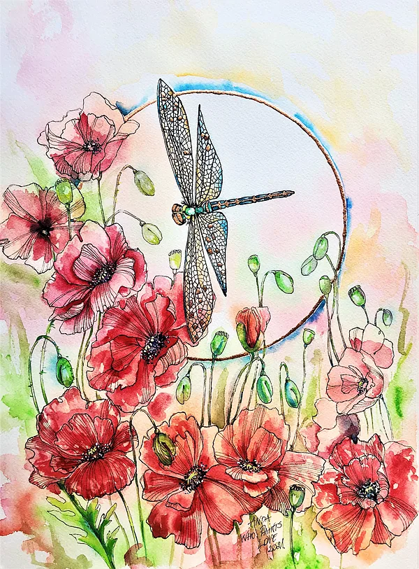 
Pink Magic I painting I Anda Biezā
&nbsp;38 * 29 cm I watercolor I paper I unframed I 120 €
